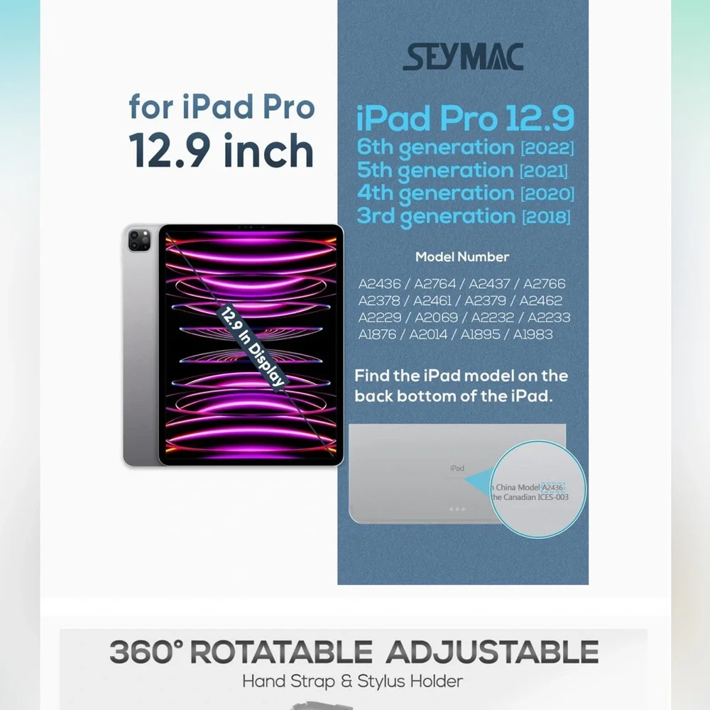 Set Mac iPad‎ Pro 12.9 case